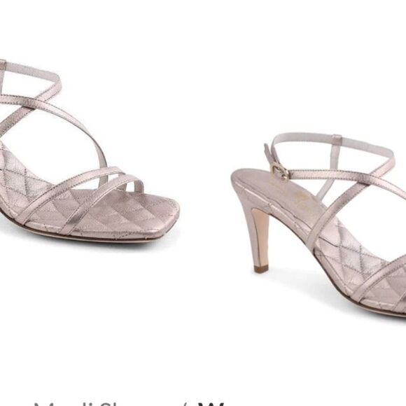 Bruno Magli Gold Strappy Sandals NWT size 7 - Picture 2 of 10